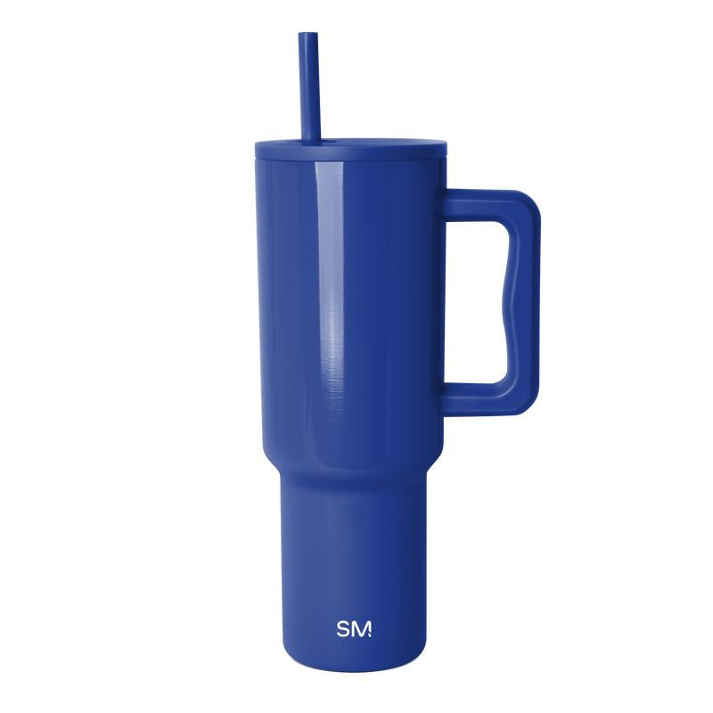 Simple Modern 40Oz Trek Tumbler with Handle and Straw Lid - Vacuum Insulated Stainless Steel, Reusable, Cupholder Friendly