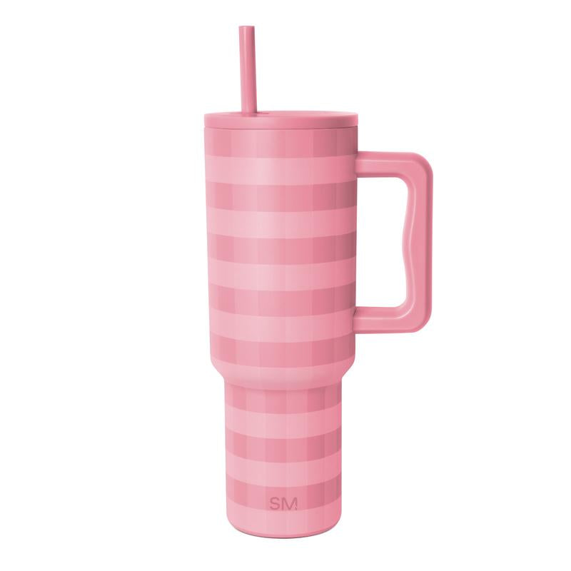 Simple Modern 40Oz Trek Tumbler with Handle and Straw Lid - Vacuum Insulated Stainless Steel, Reusable, Cupholder Friendly