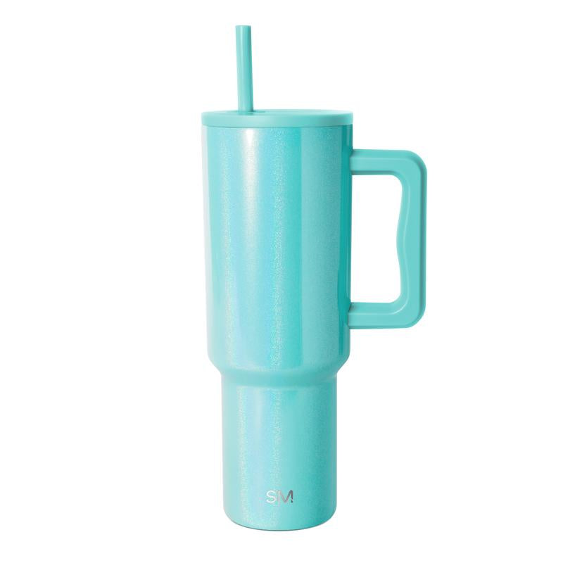 Simple Modern 40Oz Trek Tumbler with Handle and Straw Lid - Vacuum Insulated Stainless Steel, Reusable, Cupholder Friendly