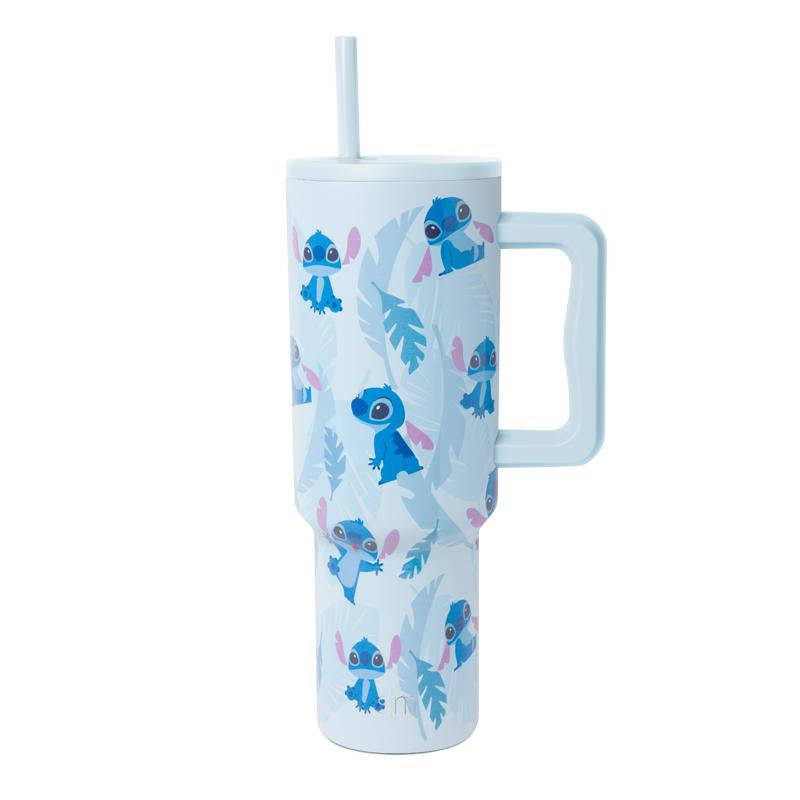 Simple Modern 40Oz Trek Tumbler with Handle and Straw Lid - Vacuum Insulated Stainless Steel, Reusable, Cupholder Friendly