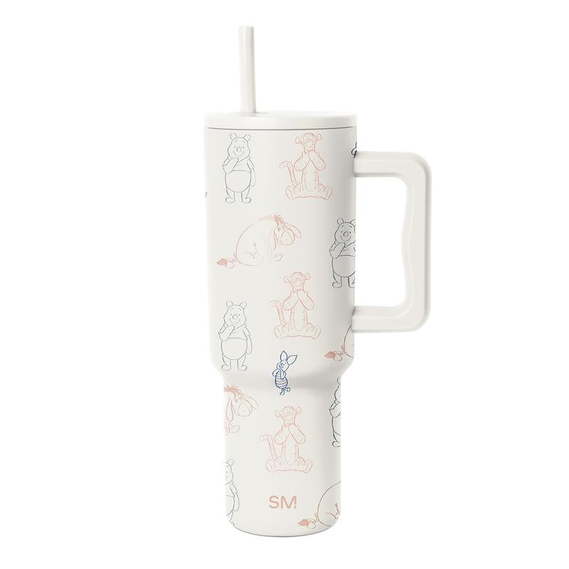 Simple Modern 40Oz Trek Tumbler with Handle and Straw Lid - Vacuum Insulated Stainless Steel, Reusable, Cupholder Friendly