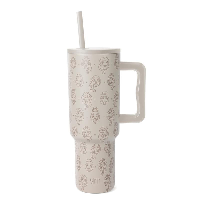 Simple Modern 40Oz Trek Tumbler with Handle and Straw Lid - Vacuum Insulated Stainless Steel, Reusable, Cupholder Friendly