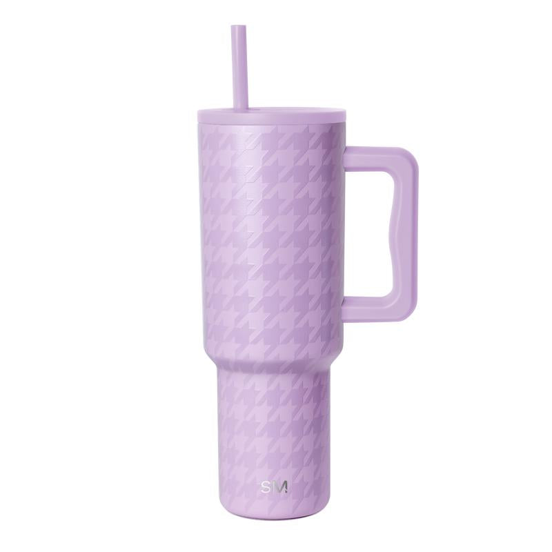 Simple Modern 40Oz Trek Tumbler with Handle and Straw Lid - Vacuum Insulated Stainless Steel, Reusable, Cupholder Friendly