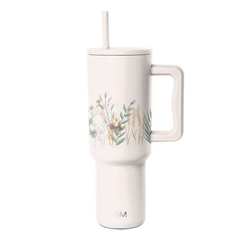 Simple Modern 40Oz Trek Tumbler with Handle and Straw Lid - Vacuum Insulated Stainless Steel, Reusable, Cupholder Friendly