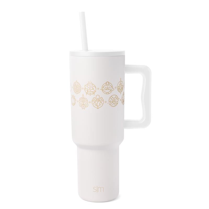Simple Modern 40Oz Trek Tumbler with Handle and Straw Lid - Vacuum Insulated Stainless Steel, Reusable, Cupholder Friendly