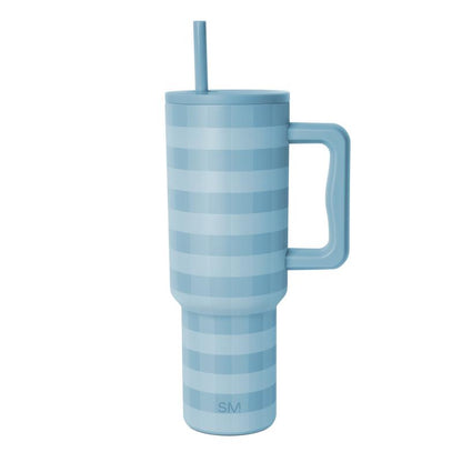 Simple Modern 40Oz Trek Tumbler with Handle and Straw Lid - Vacuum Insulated Stainless Steel, Reusable, Cupholder Friendly